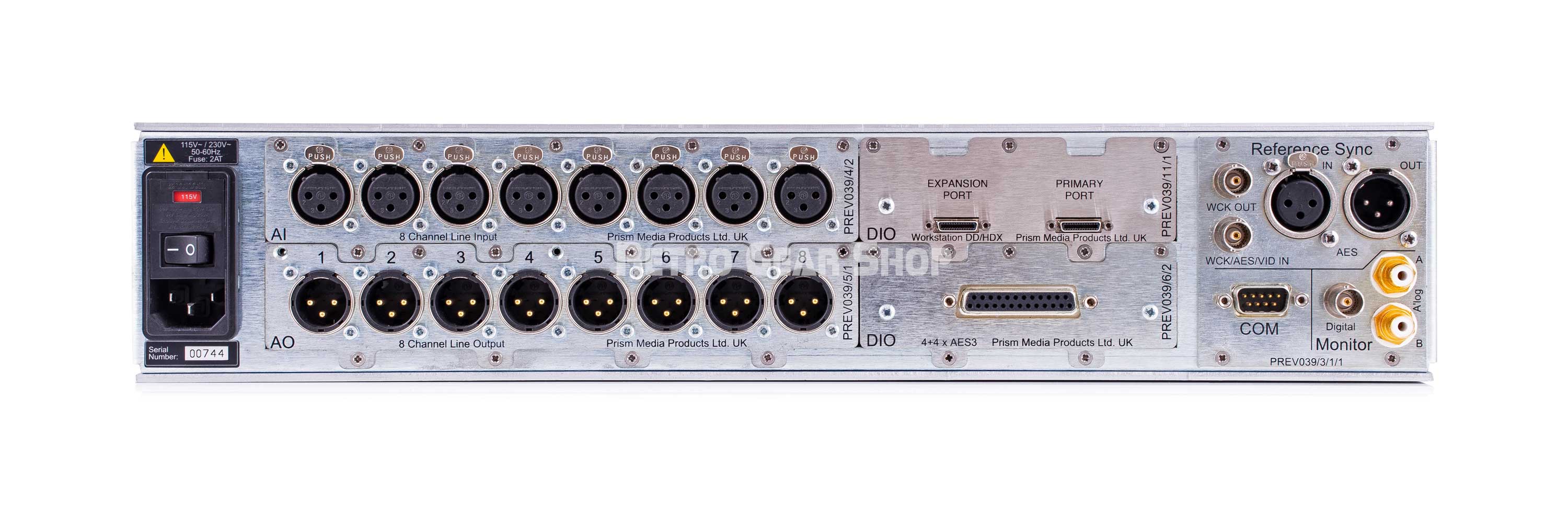 Prism Sound Dream ADA 8XR Audio Interface AD Multi Channel