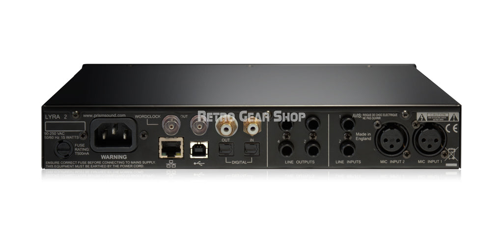 Prism Sound Lyra 2 Rear