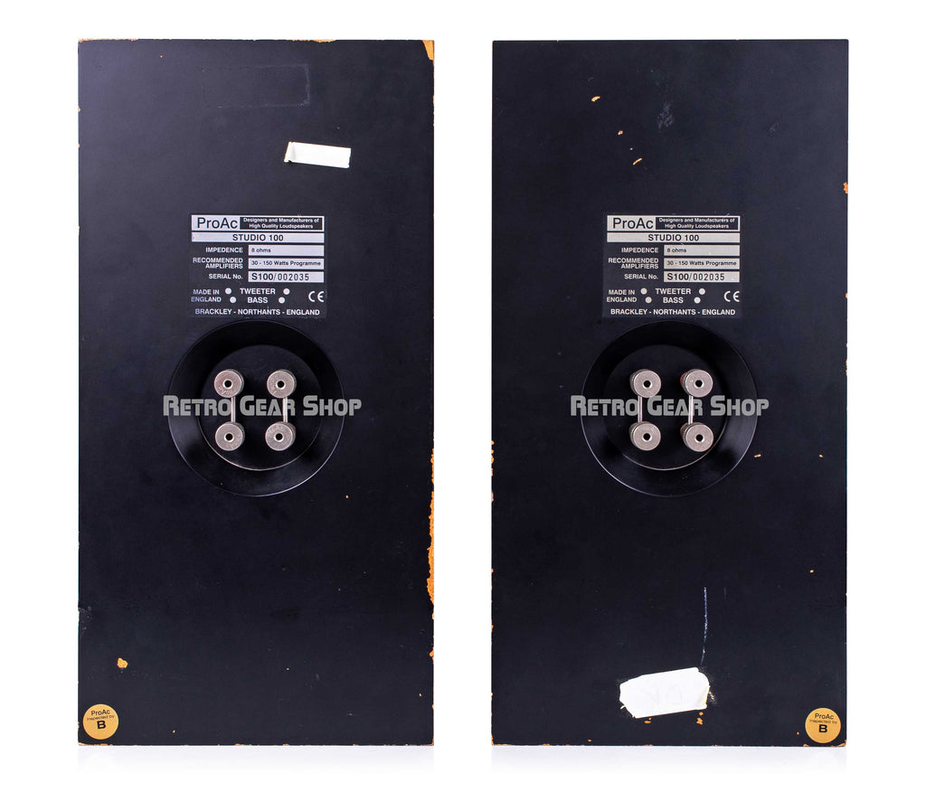 ProAc Studio 100 Monitor Pair Rear