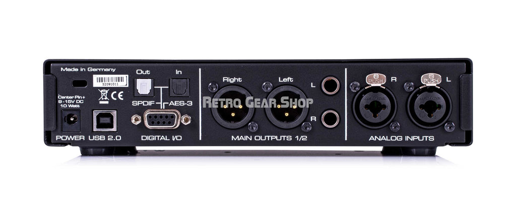 RME ADI-2 Pro FSR Interface Rear