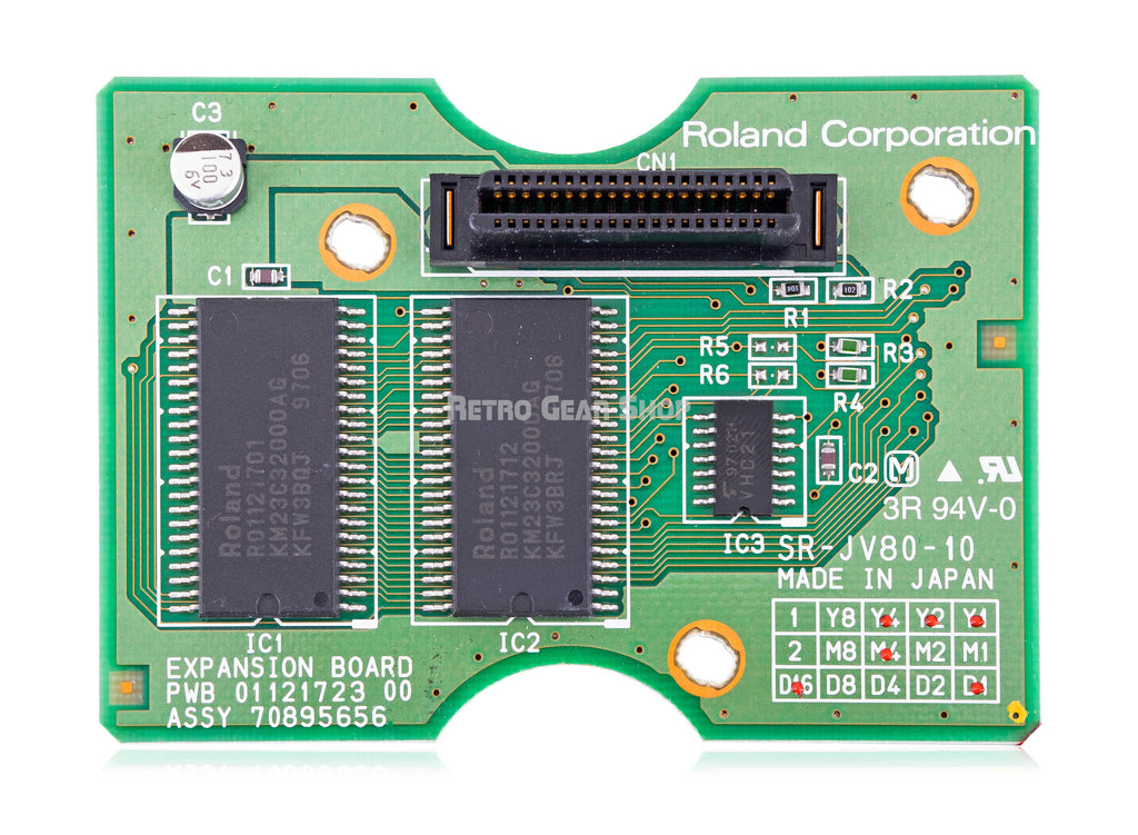 Roland Expansion Board SR-JV80-10 Bass & Drums Card Rear