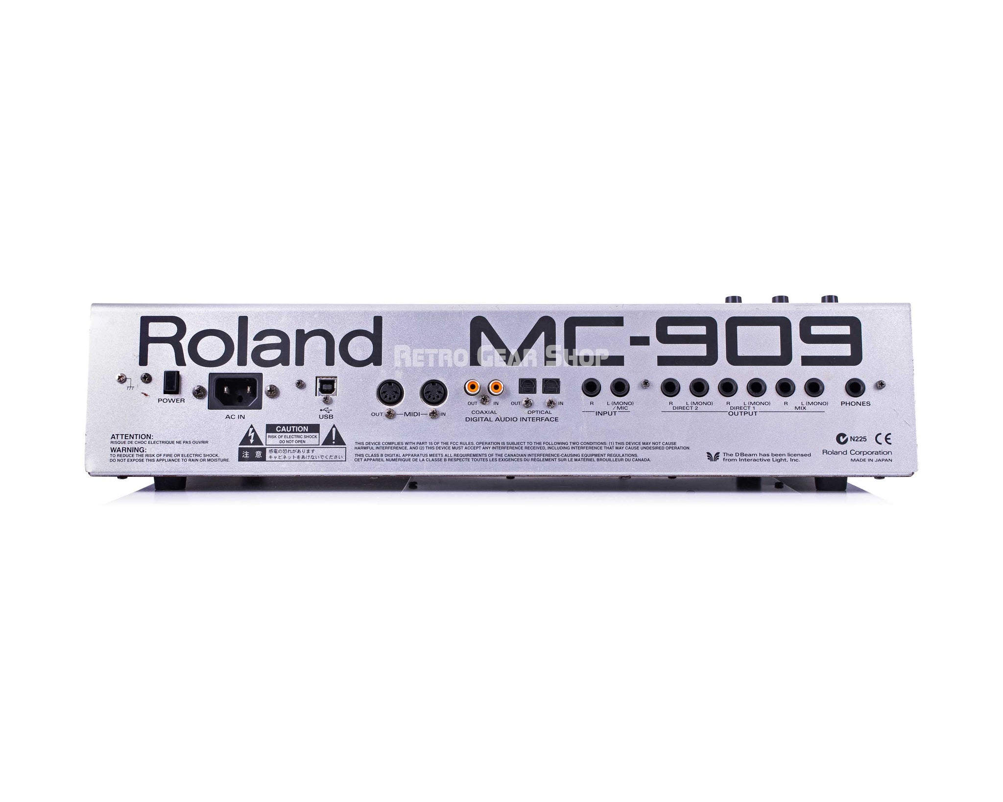 Roland MC-909 Rear
