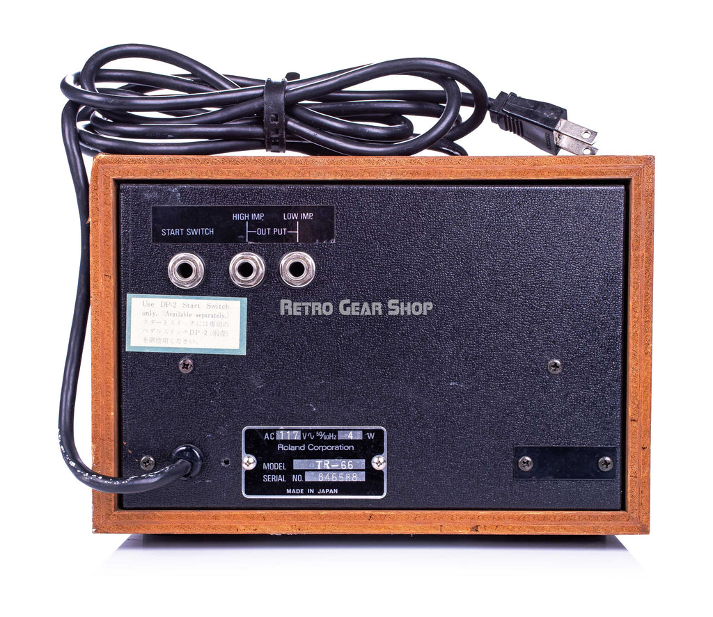 Roland TR-66 Rear