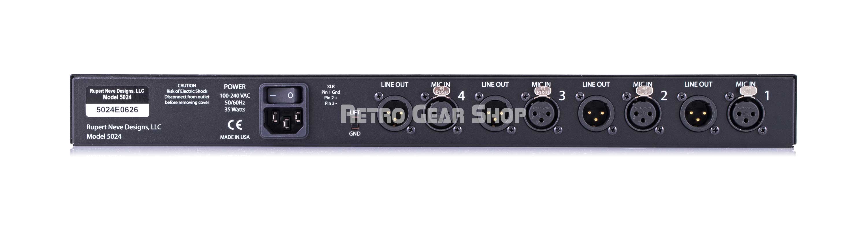 Rupert Neve Designs 5024 Portico Series Quad Mic Preamp– Retro