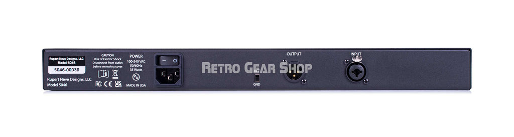 Rupert Neve Designs OptoFET Rear