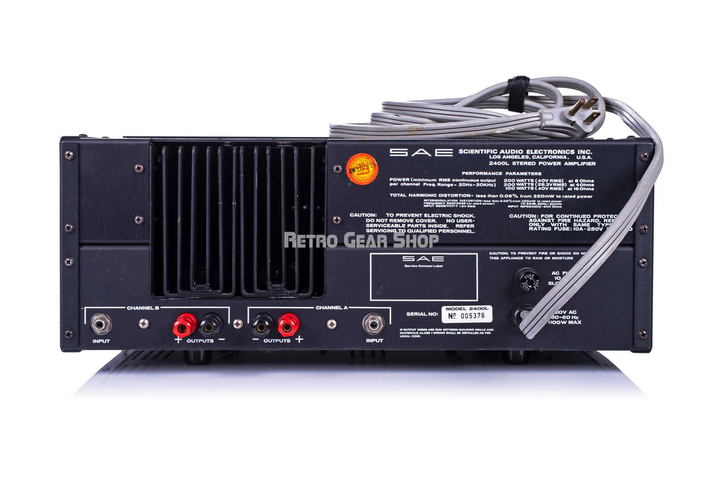 SAE 2400L Rear