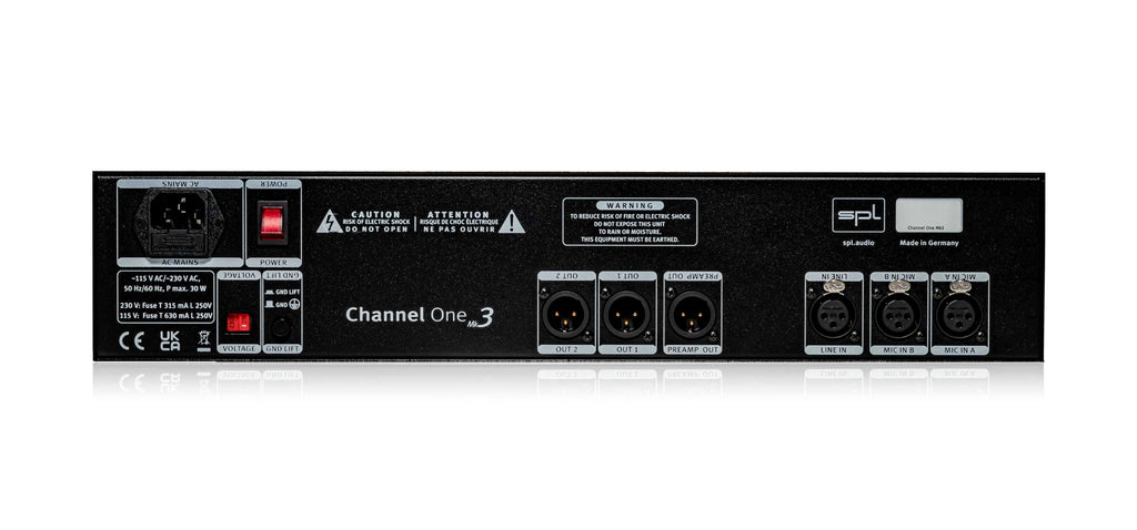 SPL Audio Channel One Mk3 Rear