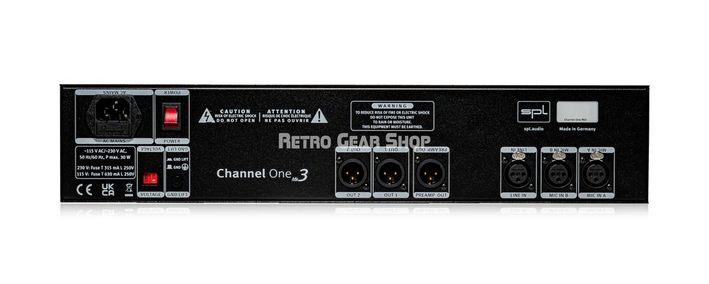 SPL Audio Channel One Mk3 Premium Rear