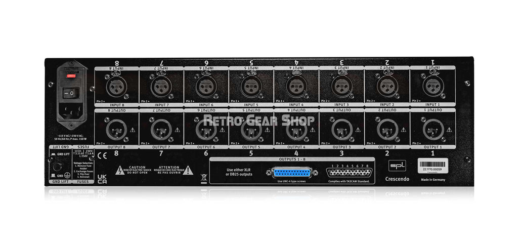 SPL Audio Crescendo 8 Rear