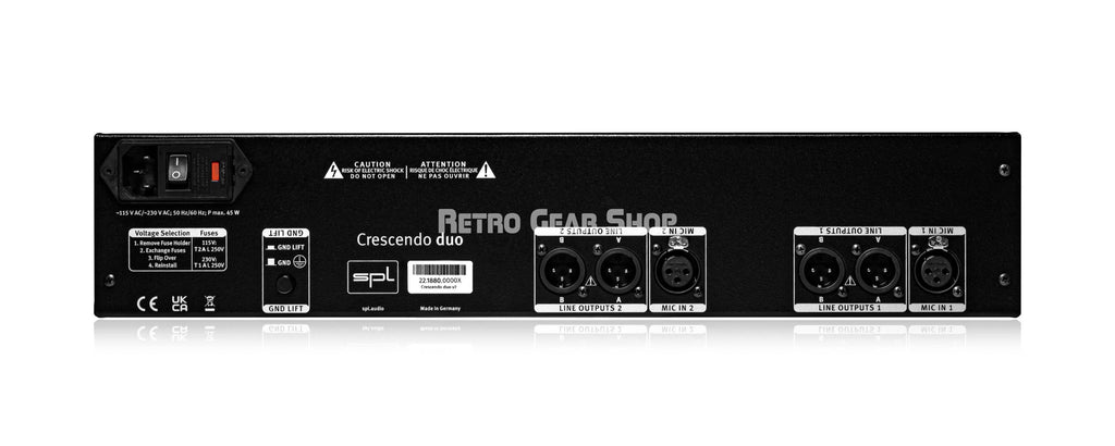 SPL Audio Crescendo duo v2 Rear