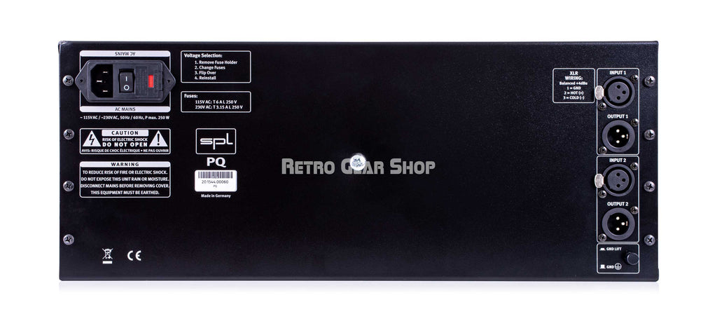 SPL PQ Mastering Equalizer Red Rear