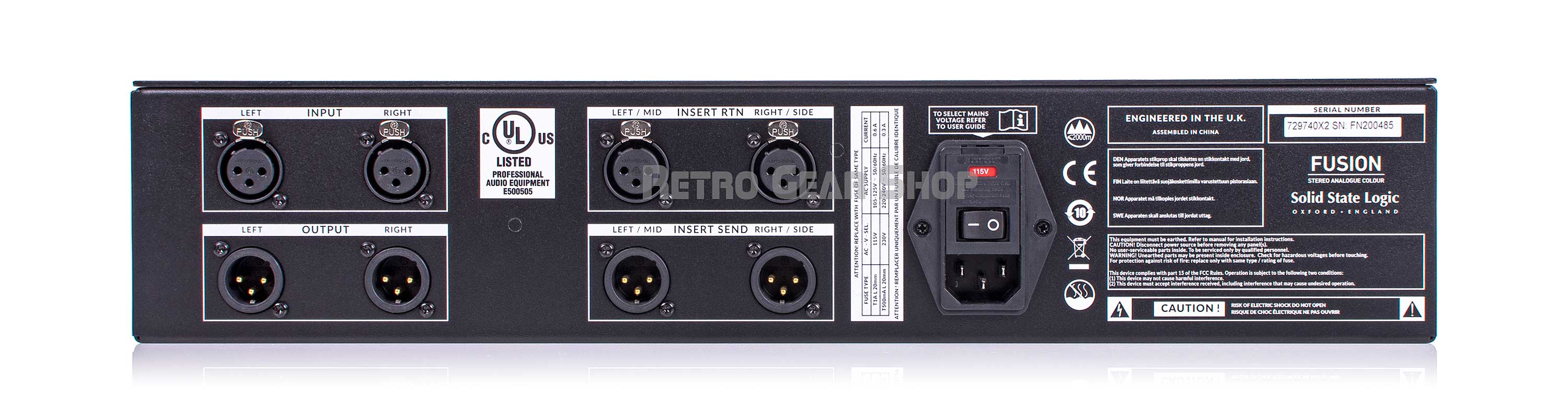 Solid State Logic SSL Fusion Analog Master Processor Used– Retro