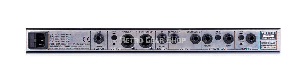 Tech 21 NYC SansAmp Rear