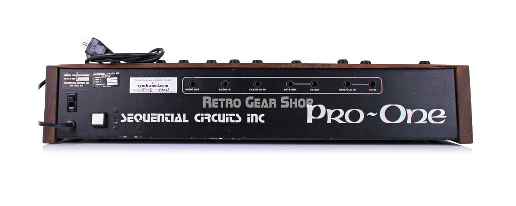 Sequential Circuits Pro-One Rear