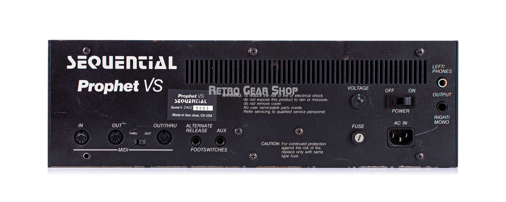 Sequential Circuits Prophet VS Rack Synthesizer Digital Synth Rare ...