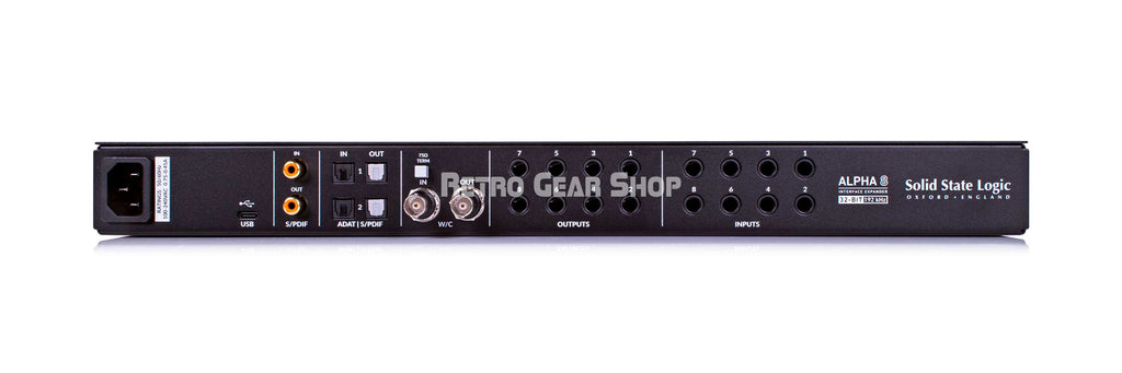 Solid State Logic SSL Alpha 8 Rear