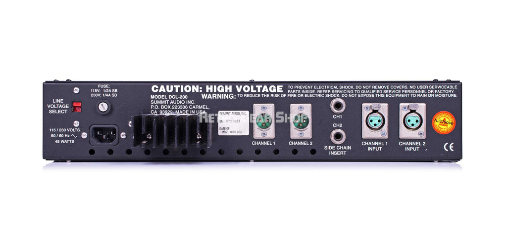 Summit Audio DCL-200 Rear