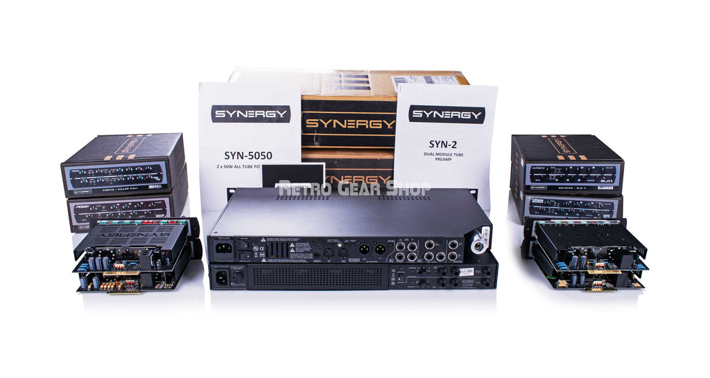Synergy Bundle SYN-2 SYN-5050 Killer Kali Friedman BE-DLX Peavey 6505 Soldano SLO II Preamp Modules Rackmount Tube Guitar Amp Box Extras