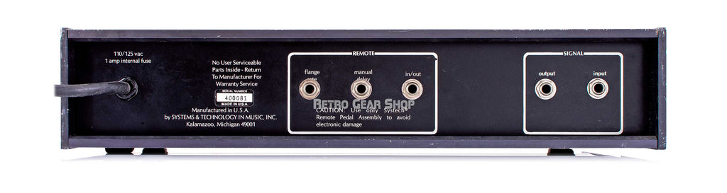 Systech 4000A Flanger Rear