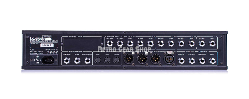 TC Electronic 2290 Rear