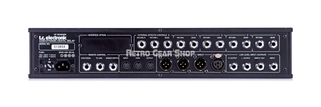 TC Electronics 2290 Rear