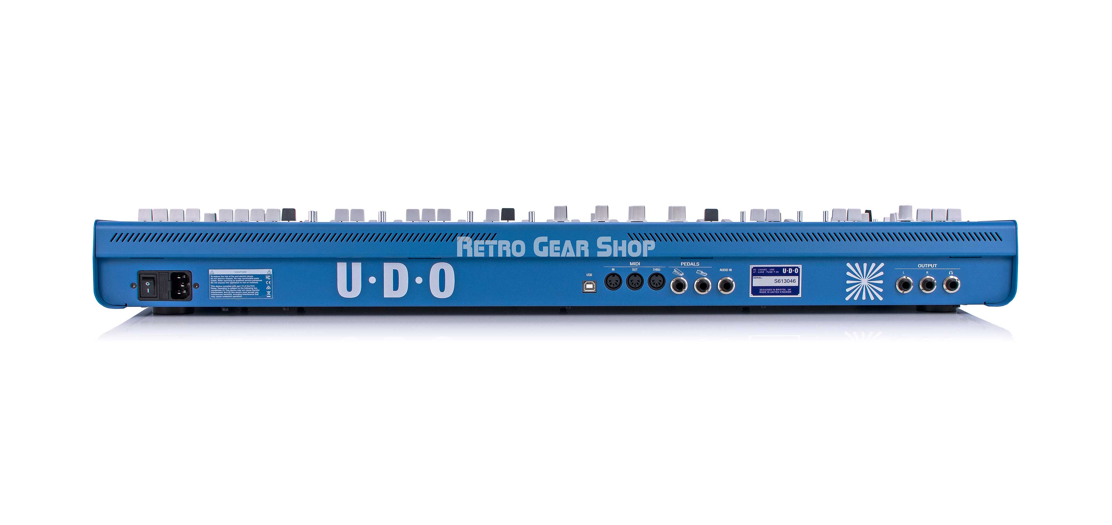 UDO Super 6 ST49 Keyboard Synthesizer Blue Analog Synth– Retro