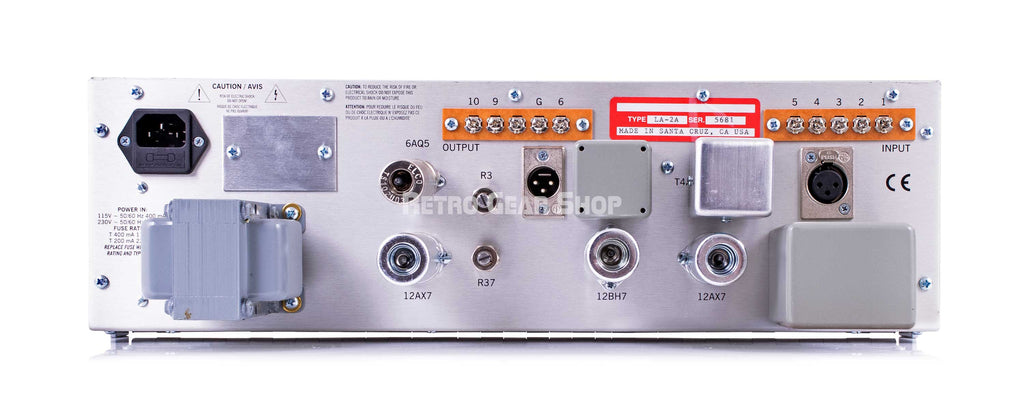 Universal Audio LA-2A Rear