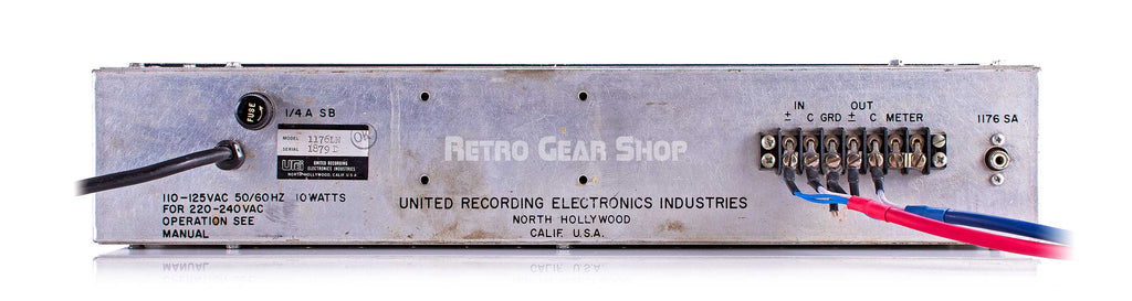 Urei Universal Audio 1176LN Rev. D Rear