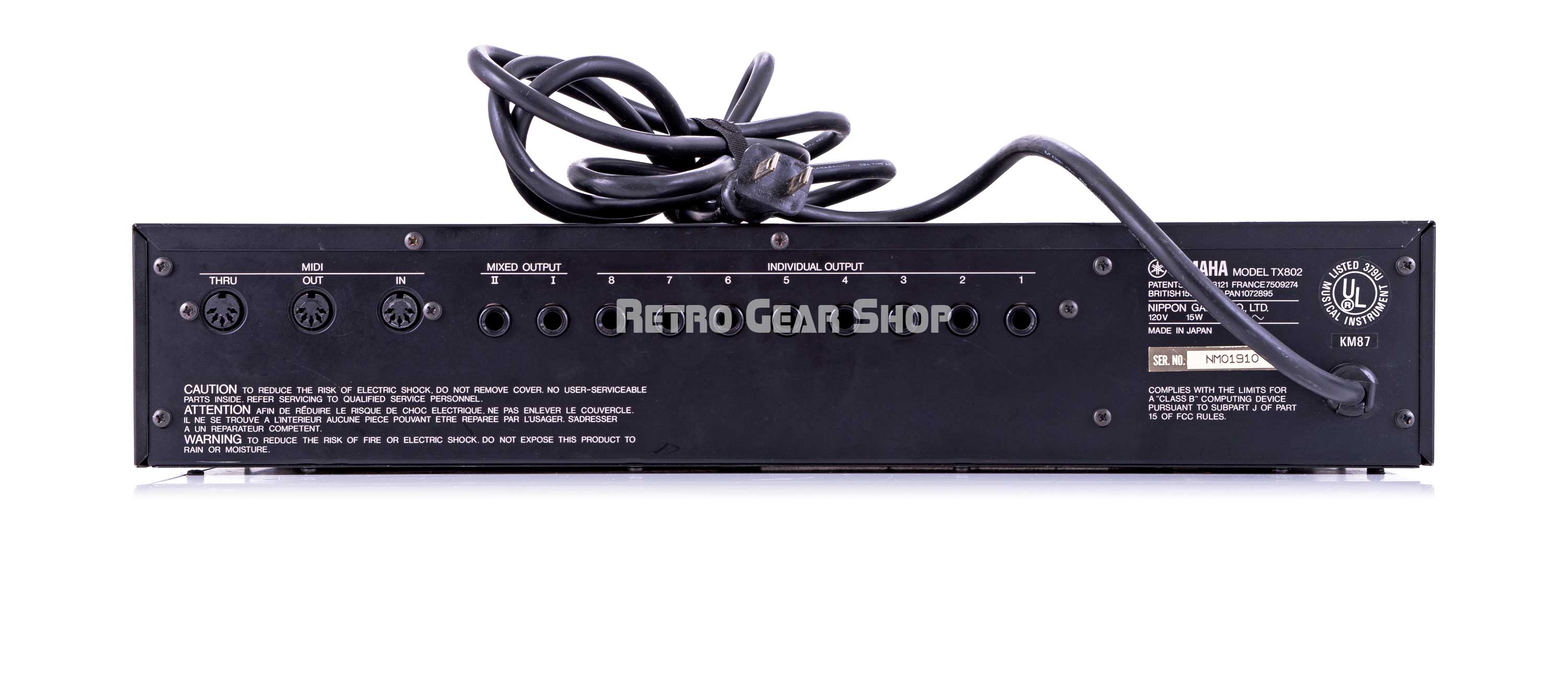 Yamaha TX802 Tone Generator Vintage Rare– Retro Gear Shop