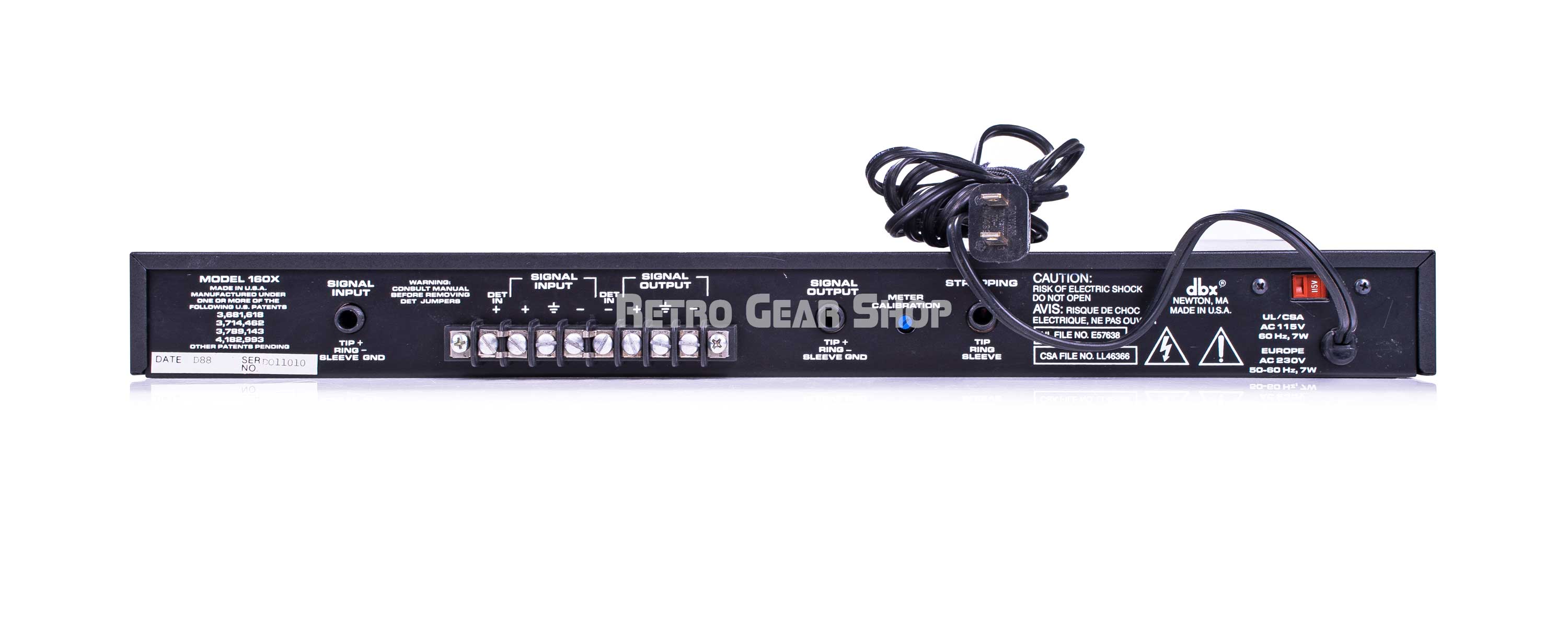 dbx 160x Single Channel Compressor / Limiter Made in USA– Retro