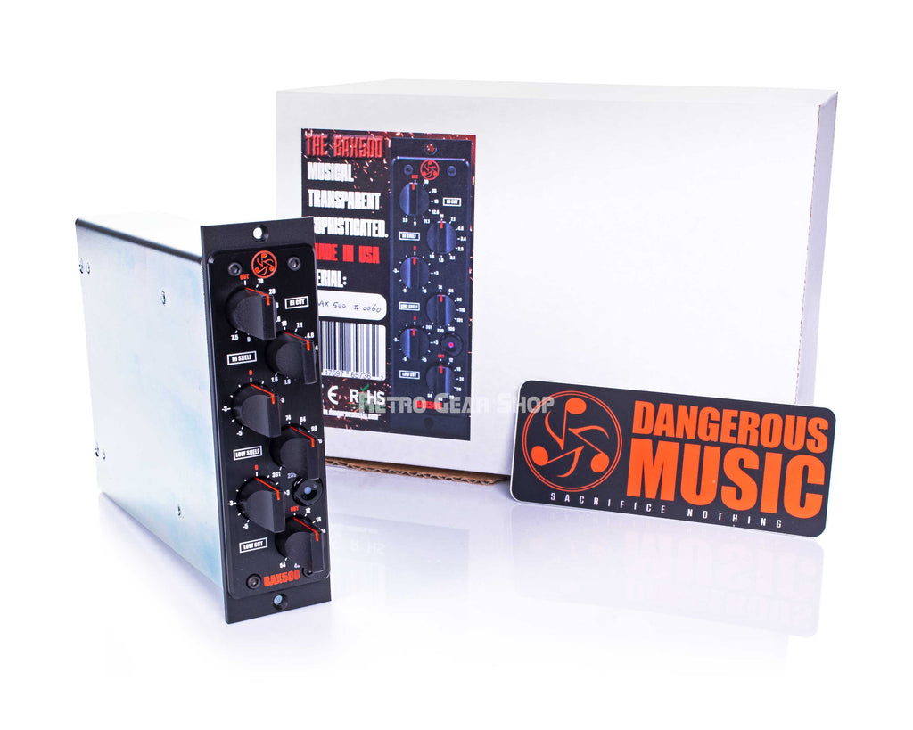 Dangerous Music BAX500 EQ Top Left Extras