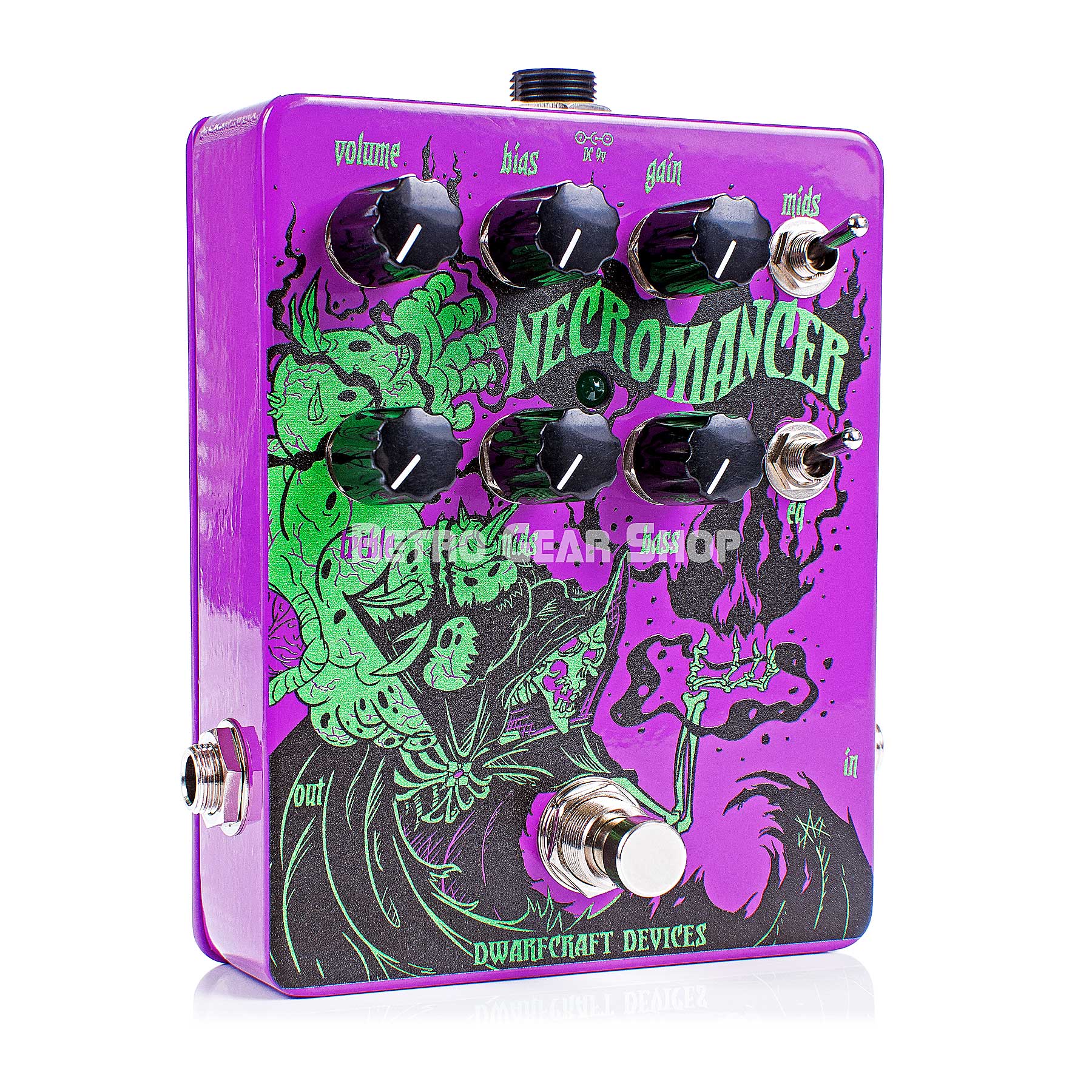 Dwarfcraft Devices Necromancer Fuzz Guitar Effect Pedal– Retro