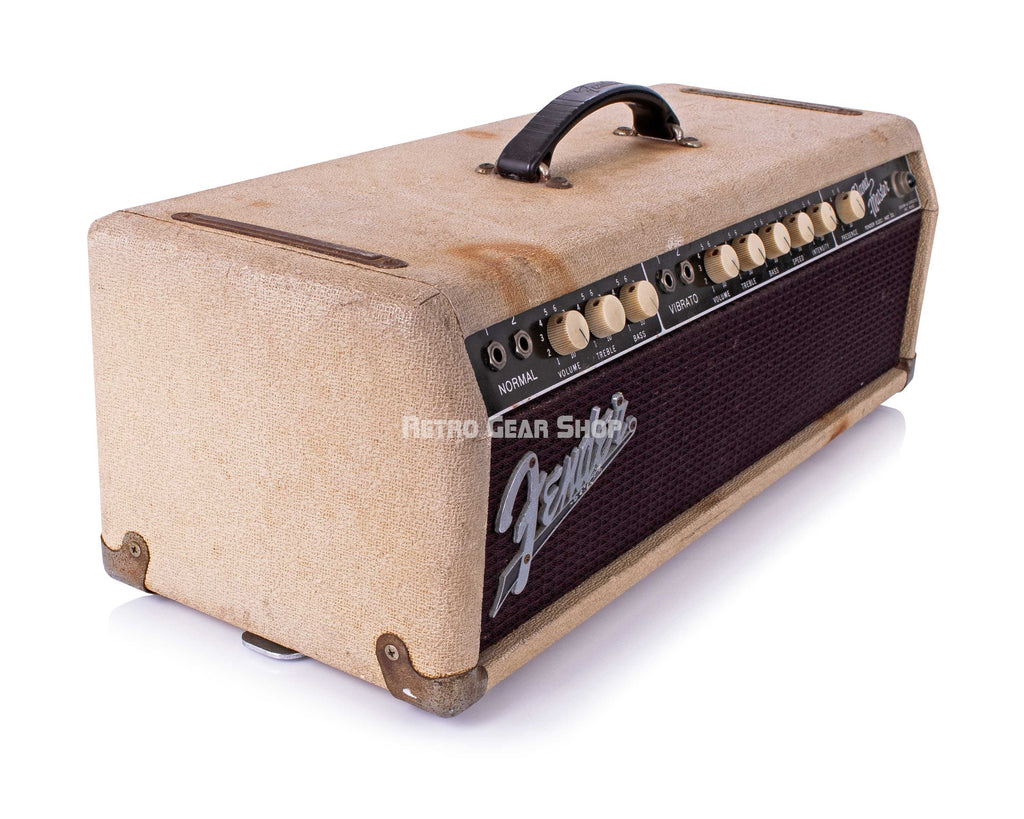 Fender Bandmaster Guitar Amp Head and Speaker Cabinet Top Left