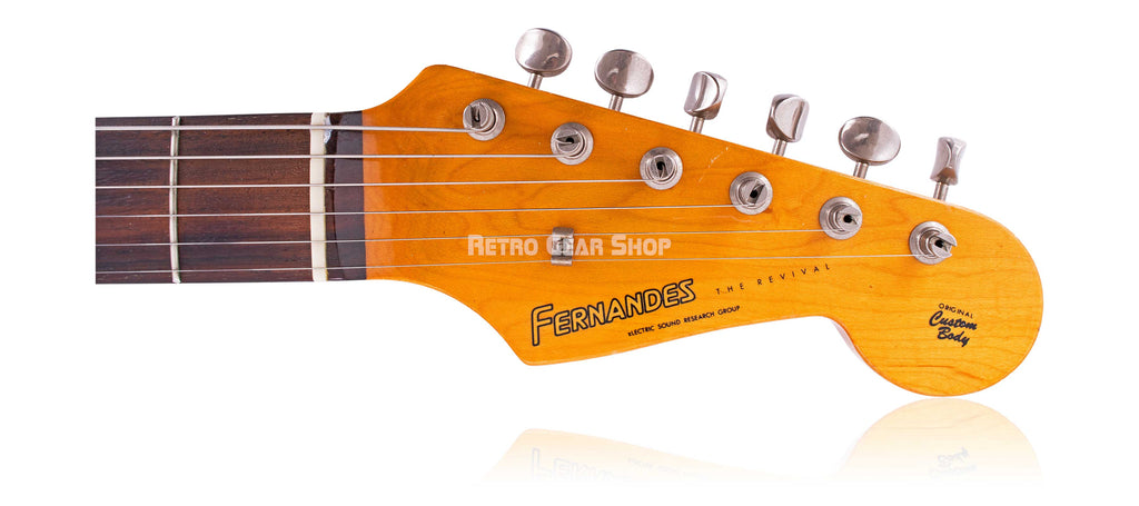 Fernandes “The Revival” Strat Rosewood Burst Arm Front