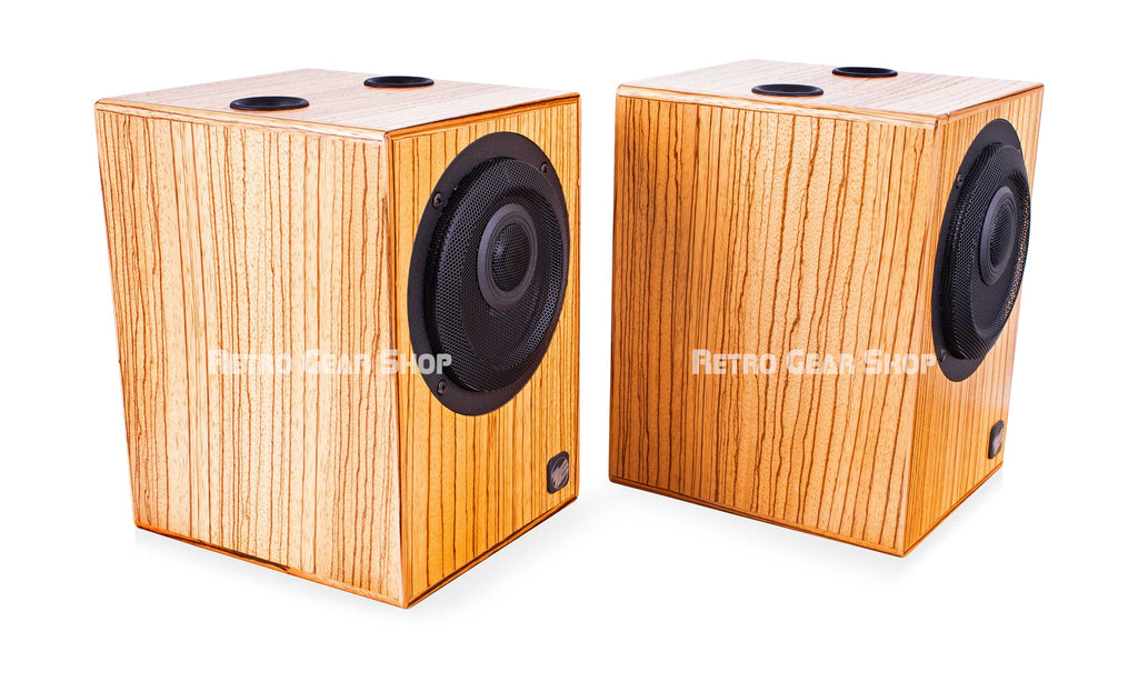 Geithain RL906 Pair Basis 11K Zebrawood Top Left