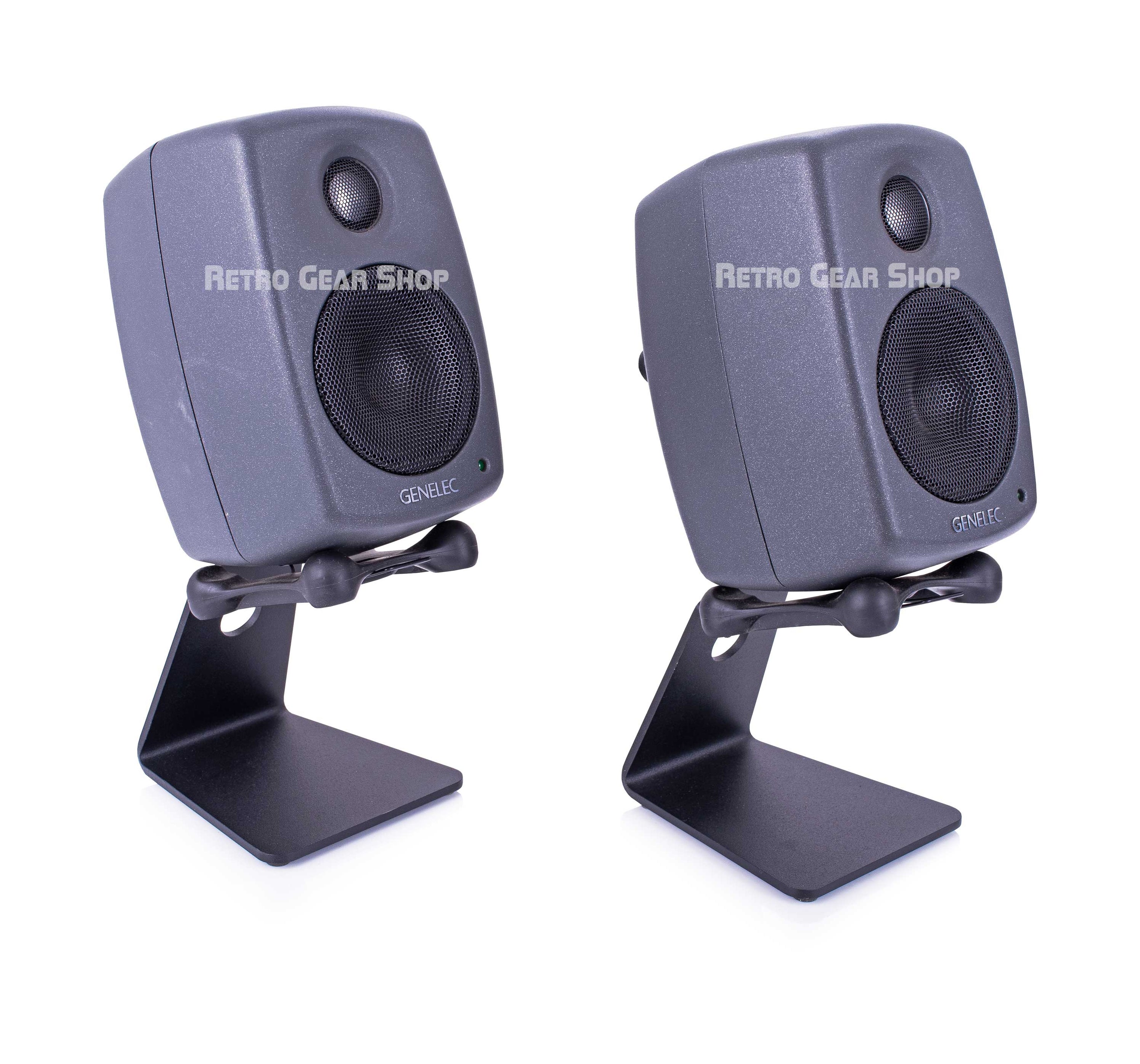 Genelec 8010A Pair with Stand Powered Studio Monitor Speakers– Retro ...