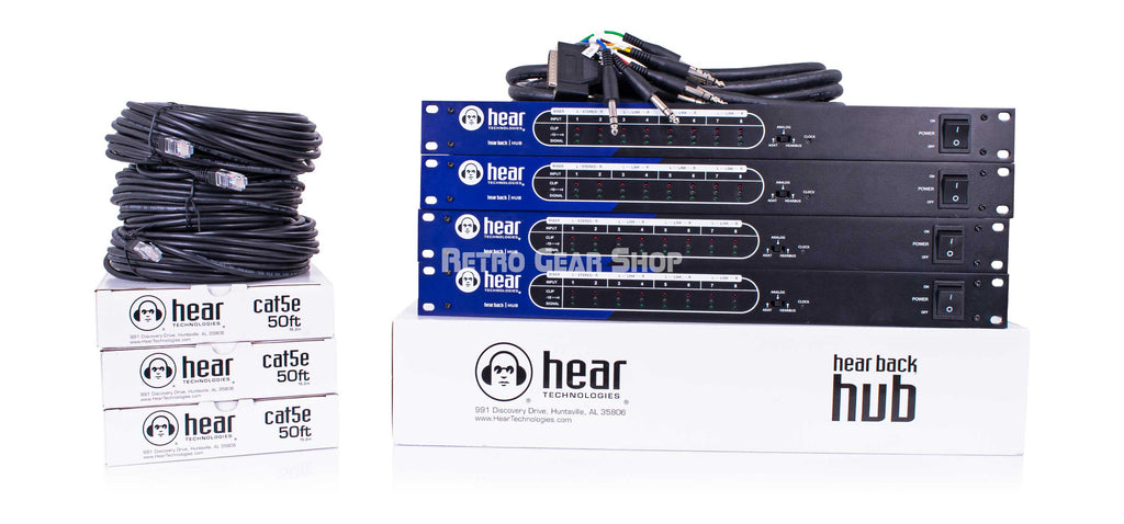 Hear Technologies Hear Back System Heapdhone Monitoring System Hub & Mixer Sets Front