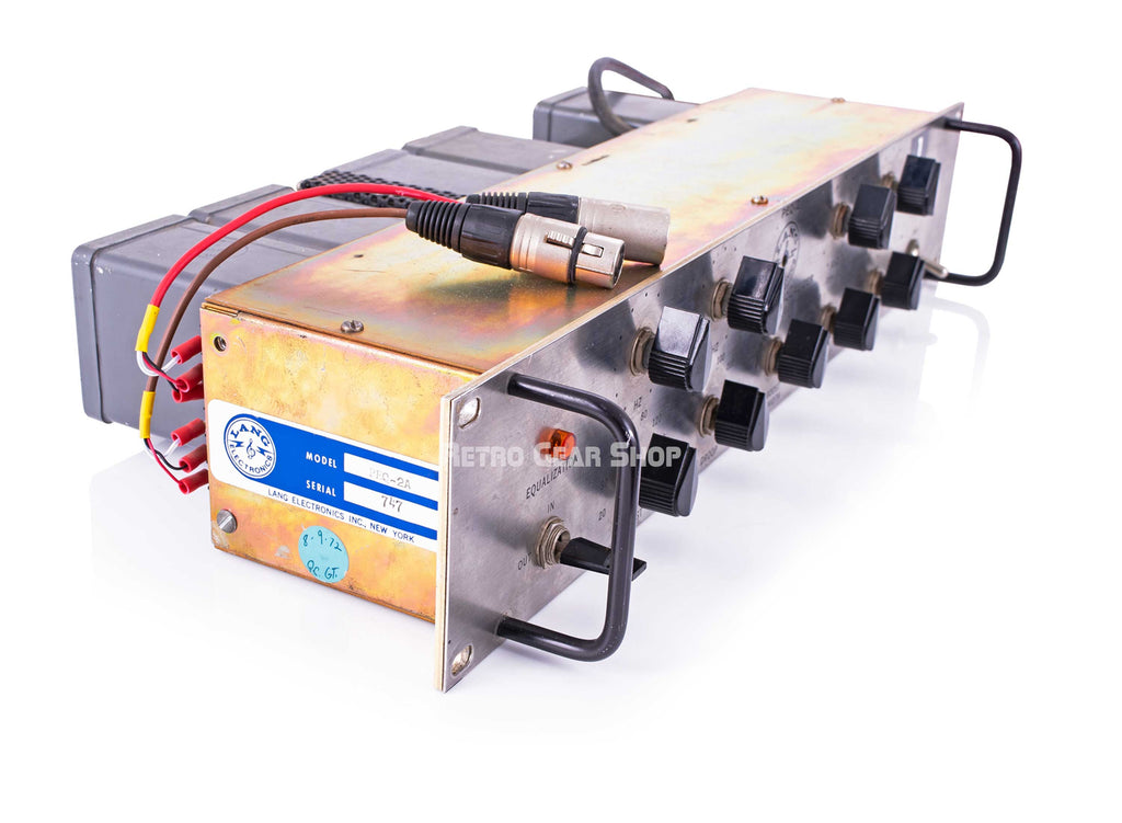 Lang Electronics Inc PEQ-2 Program Equalizer Analog EQ Rare Vintage Top Left