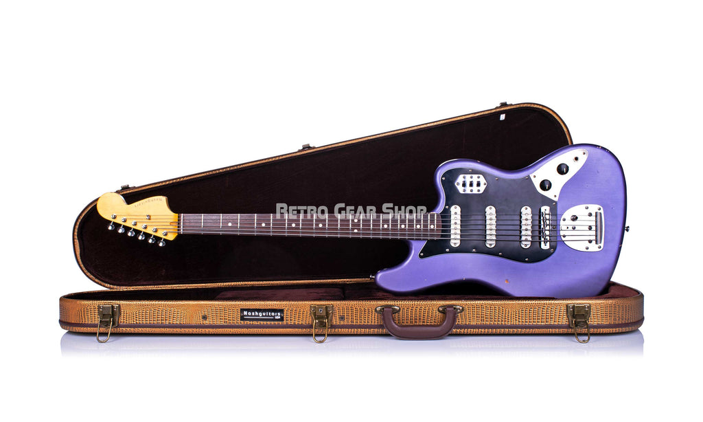 Nash Guitars B-6 Grape Metallic Case