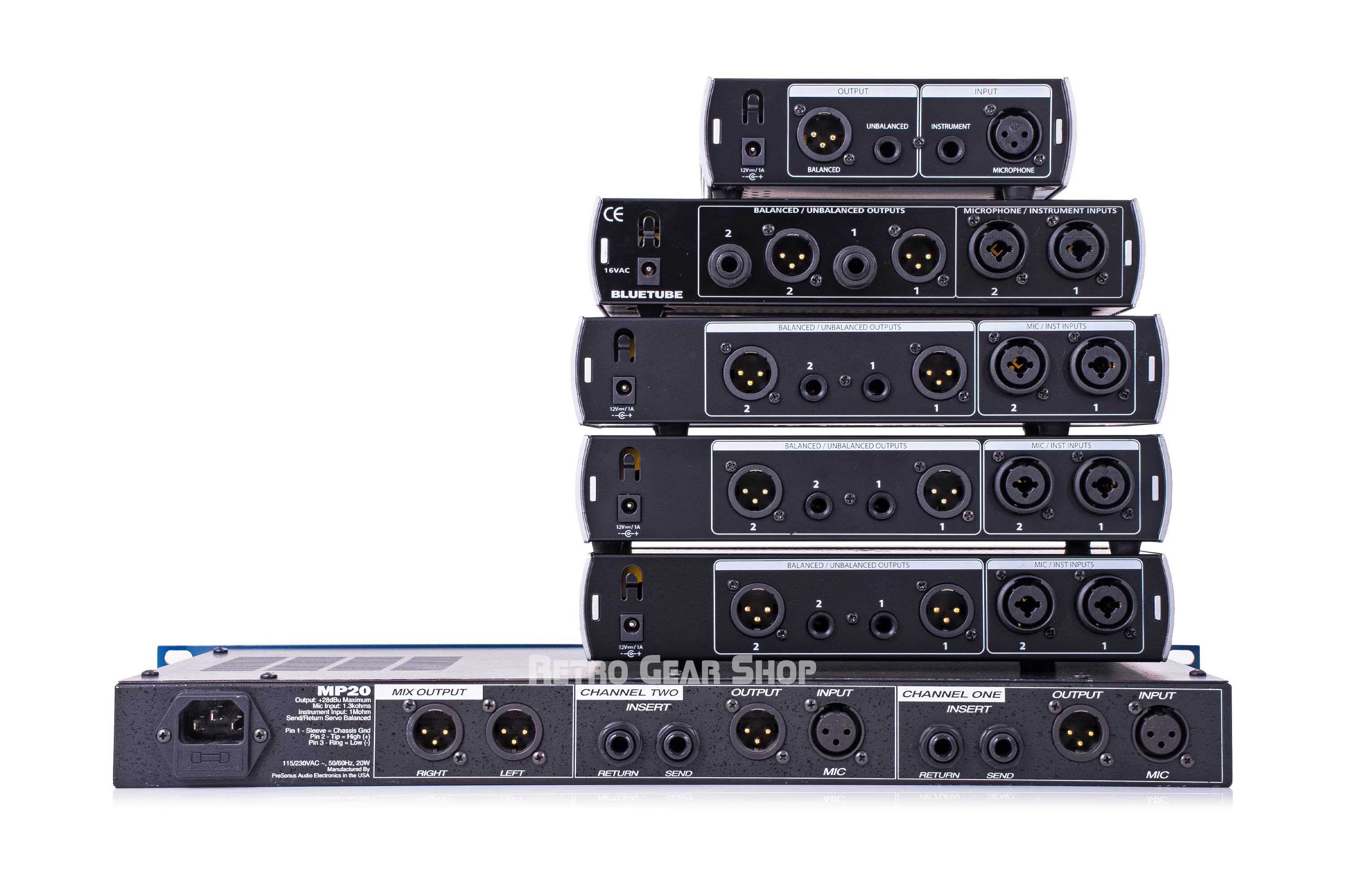 PreSonus Preamp Bundle, BlueTube DP V2, BlueTube DP and TubePre V2