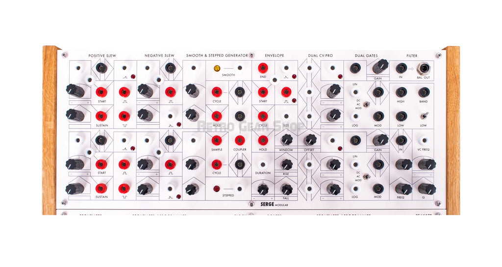 Random Source Serge Paperface 50 System Tempo di Roma Sequencer and Paris Flash Slopes Top Side
