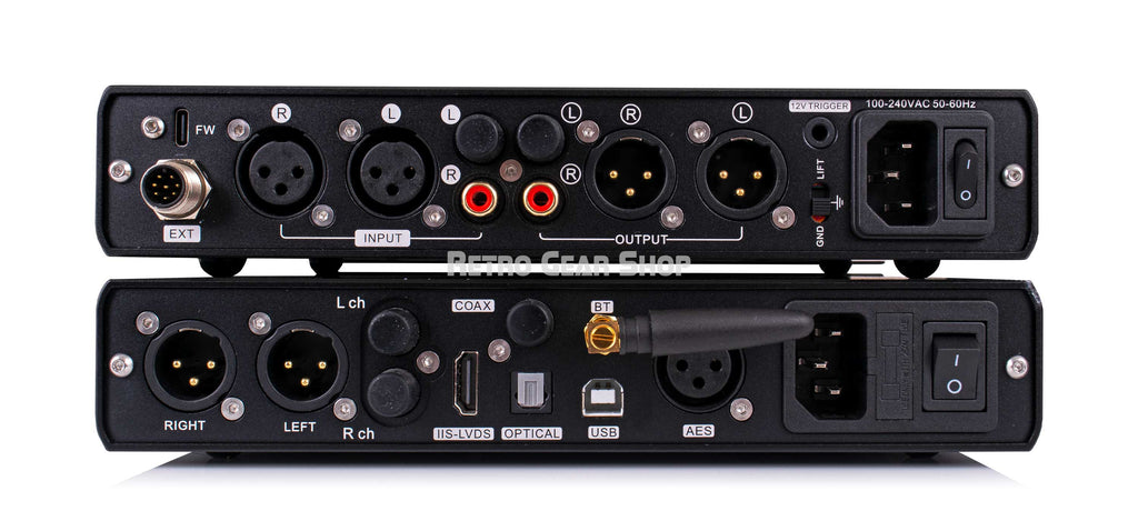 Topping D90LE DAC, Topping A90 Discrete Headphone DAC and Topping 3 Tier ISO Stand Rear