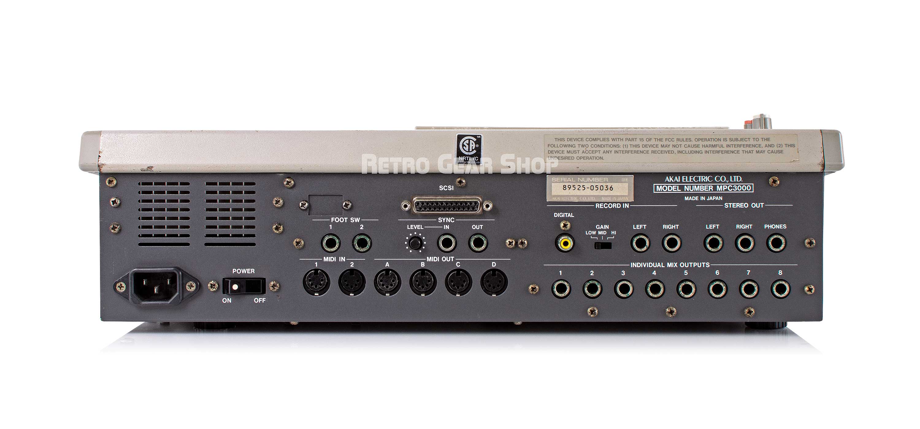 その他 AKAI MPC3000 Akai MPC3000 MIDI Drum Machine Sampler Production Center Vintage