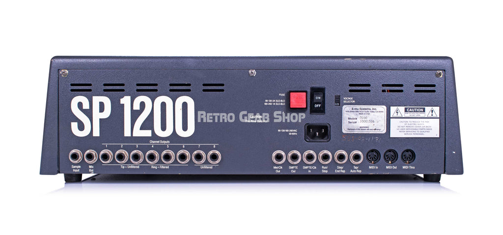 E-mu Systems SP-1200 Model 7030 Rear