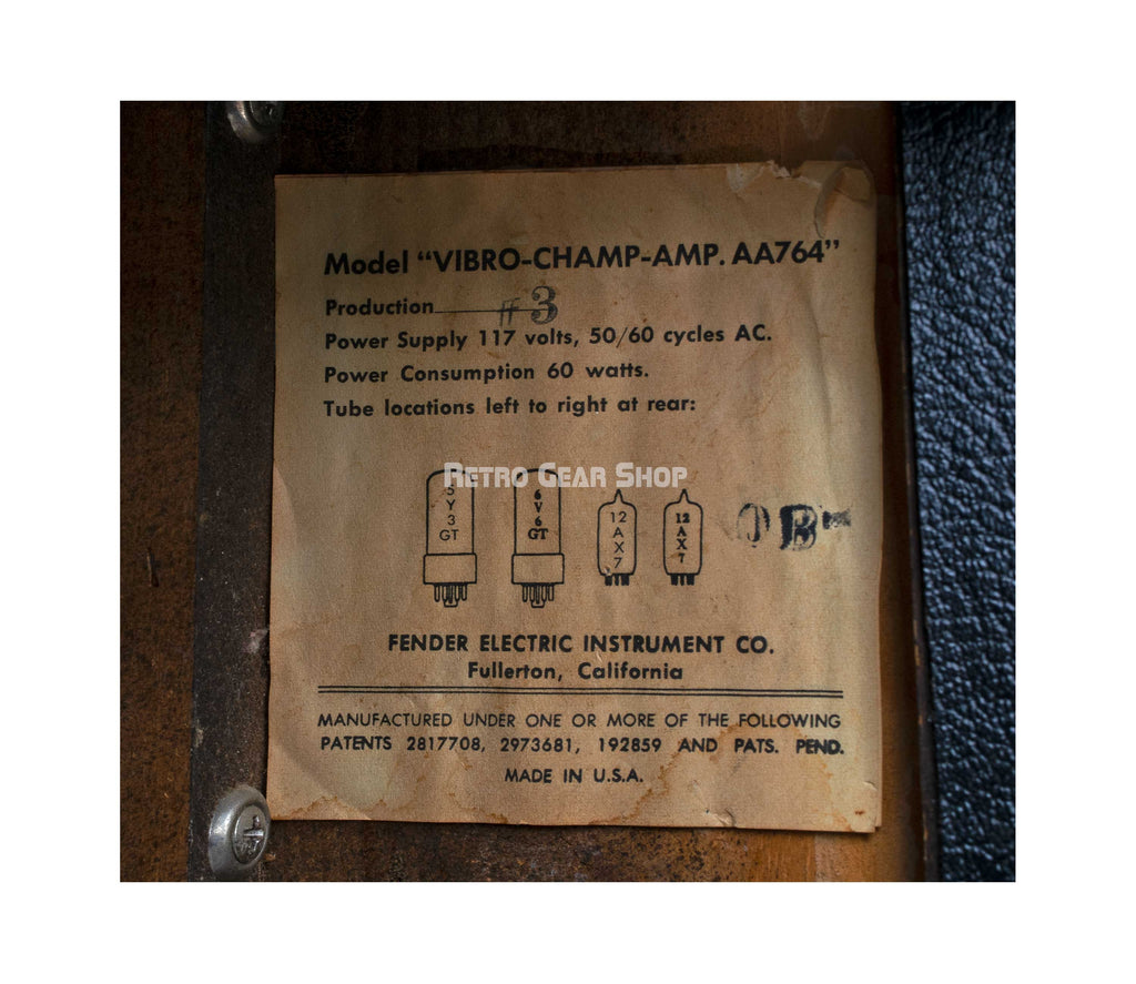 Fender Vibro Champ Badge