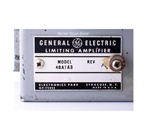 General Electric GE BA7 Serial Badge