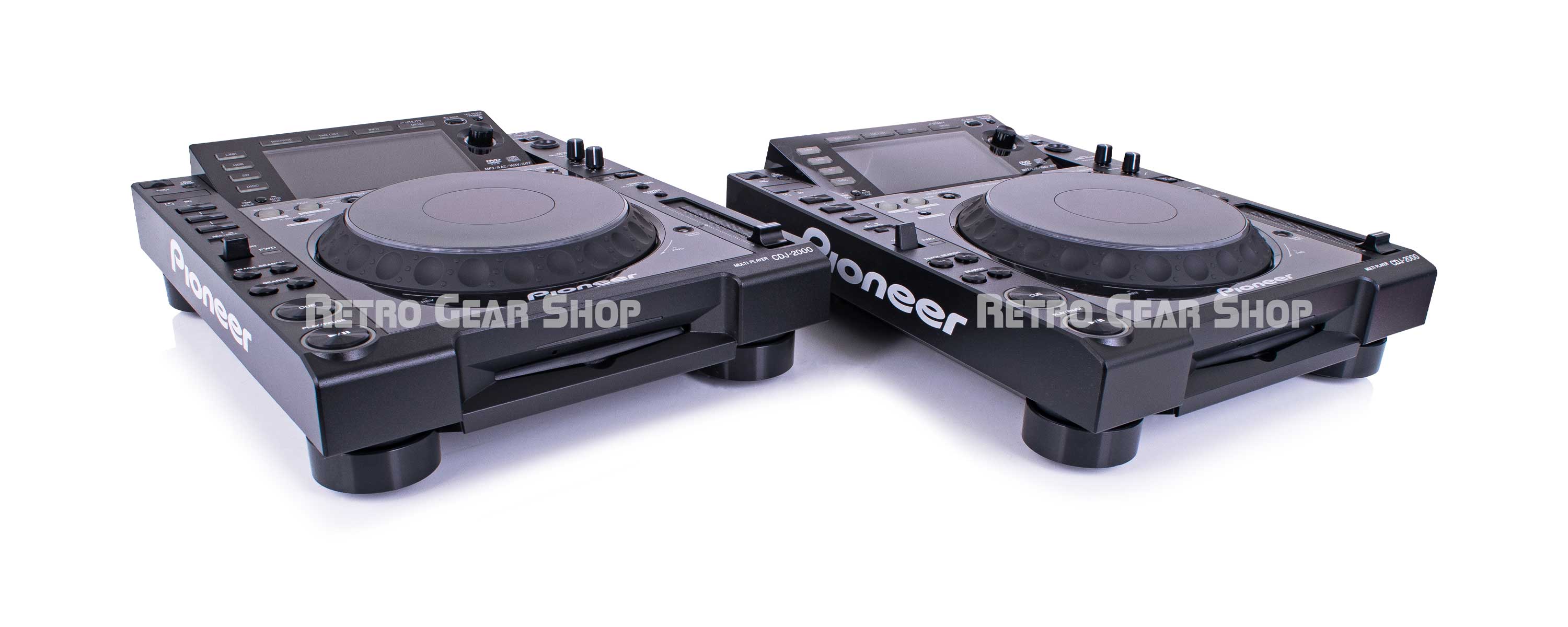 Pioneer CDJ-2000 Pair Pro-grade Digital DJ Deck Black Minty w