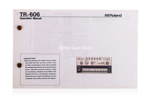 Roland TR-606 Manual