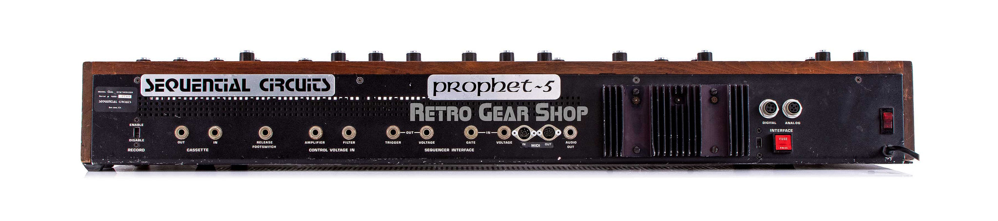 Sequential Circuits Prophet 5 Rear