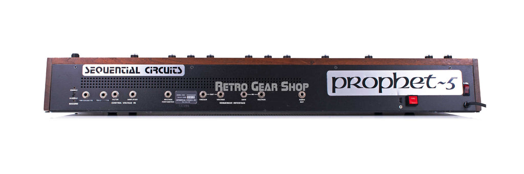 Sequential Circuits Prophet 5 Rear